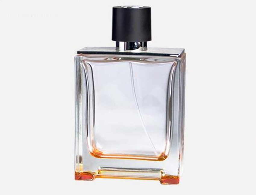 Clear Square Glass Perfume Bottle Empty