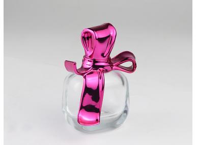 frasco de perfume de cristal de arco rojo