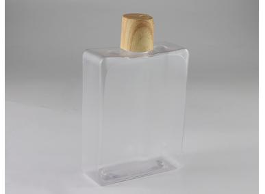 frasco de perfume de vidrio cuadrado