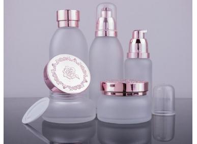 botellas de embalaje de vidrio cosmético