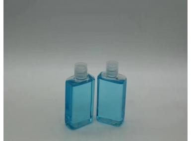botella de gel desinfectante para manos de bolsillo