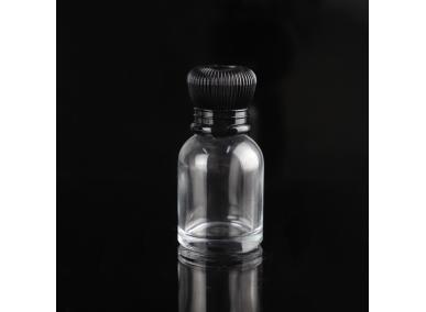 botellas de perfume de vidrio con forma transparente